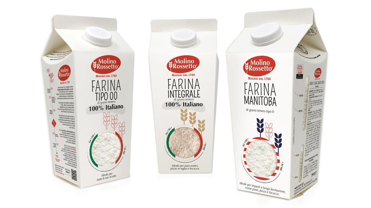 MOLINO ROSSETTO: GABLE TOP FOR NEW FLOURS' LINE